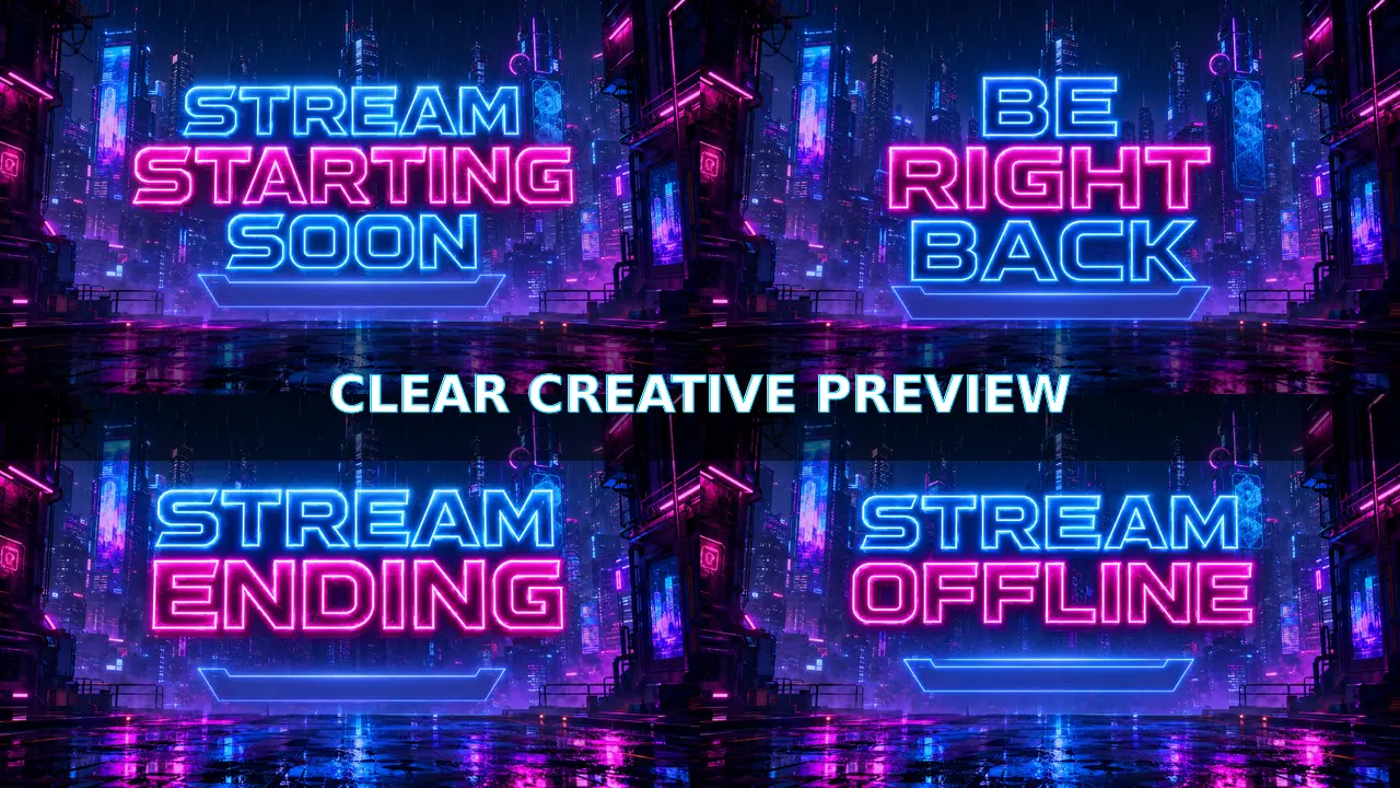 Watermarked preview of Cyber Neon screen pack